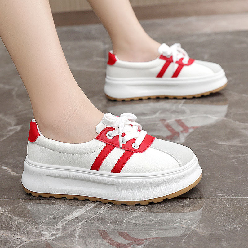 Damen modische Plateauschuhe mit metallic Details und rutschfester Sohle R&B