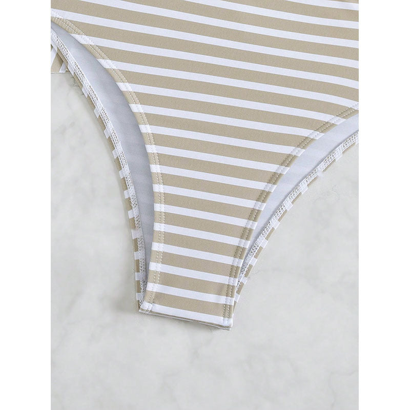 Damen Tankini mit Raffungen und seitlichen Bändern