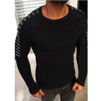 Herren strukturierter Pullover mit modernem Schnitt und kreativen Details R&B