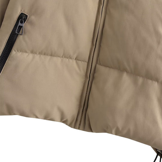 Damen cropped Steppjacke mit hohem Kragen und praktischen Reißverschlusstaschen R&B