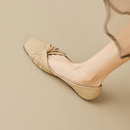 Damen Ballerinas mit elegantem Knotendesign und bequemer Sohle