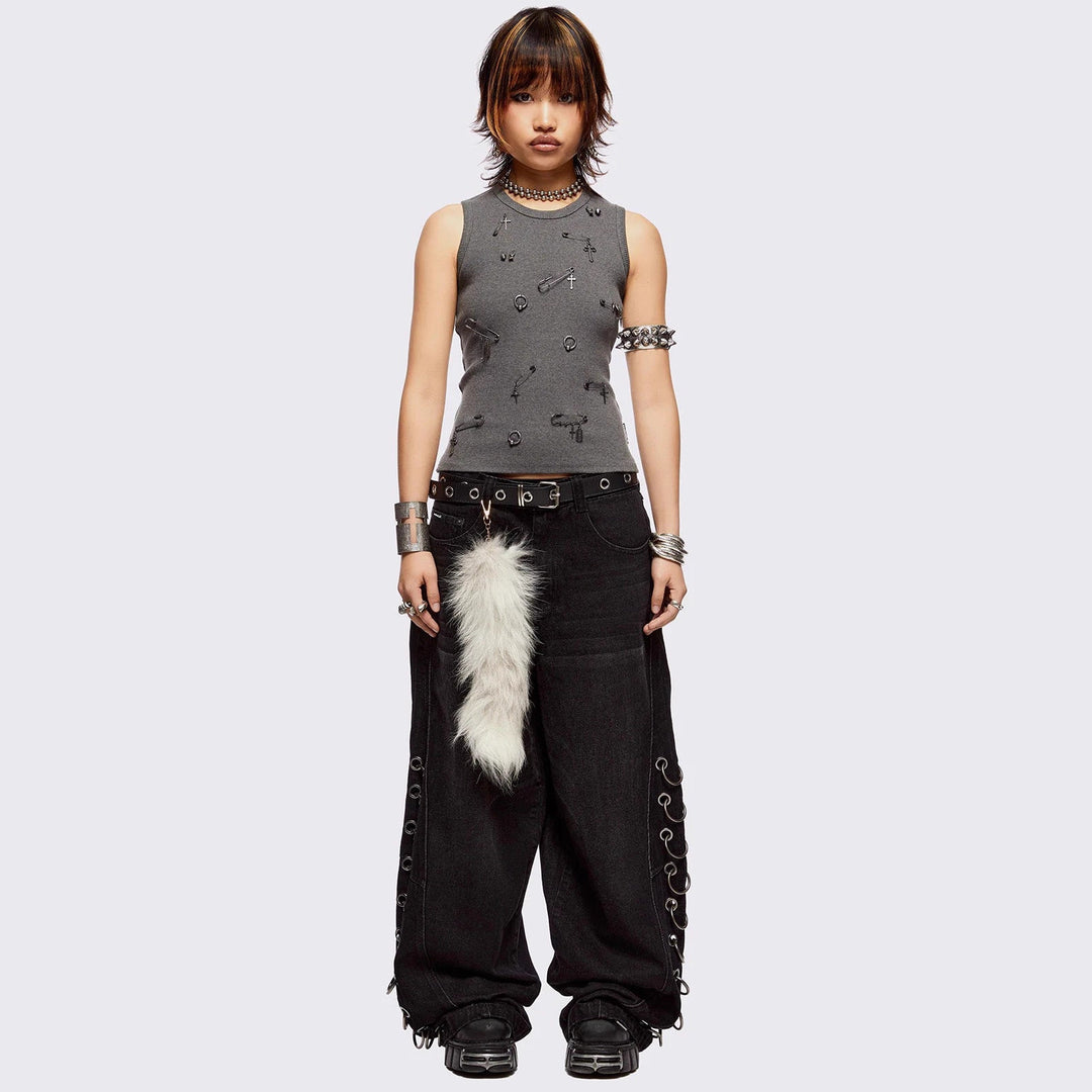 Damen figurbetontes T-Shirt mit hochwertigem Detail R&B
