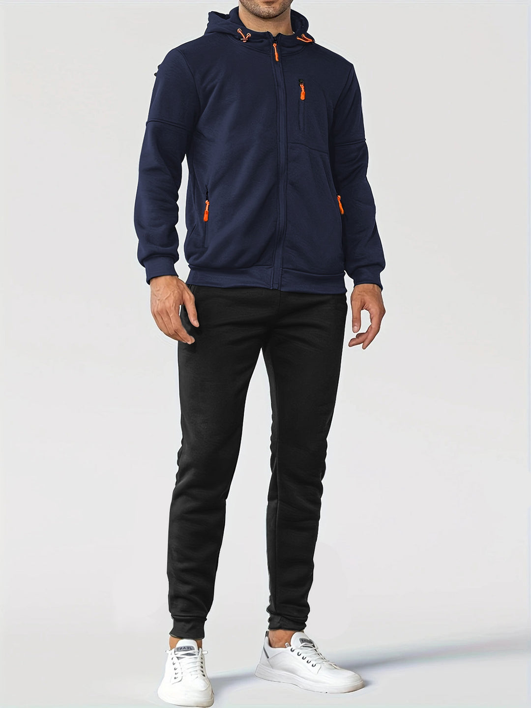 Herren Trainingsjacke mit praktischen Taschen und atmungsaktiver Funktion R&B