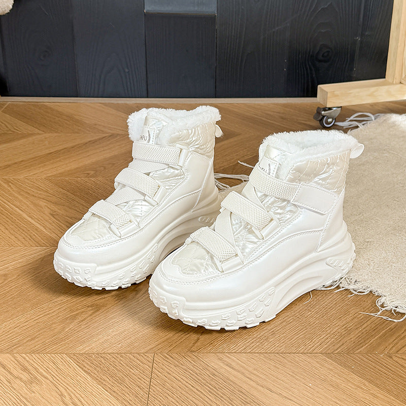 Damen hochgeschnittene Winter Sneakers mit kuscheligem Innenfutter und rutschfester Sohle R&B