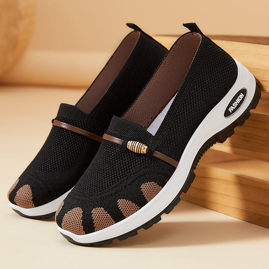 Damen Komfortable Slip-On Freizeitschuhe mit flexiblem Sohlendesign R&B