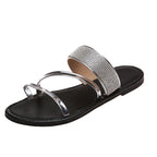 Damen Glitzernde Riemensandalen mit eleganter Zierde R&B