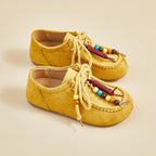 Damen Mokassins mit verspieltem Perlen-Design R&B