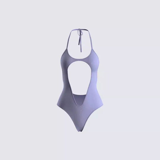 Damen Sportlicher Badeanzug mit innovativem Rückenausschnitt R&B