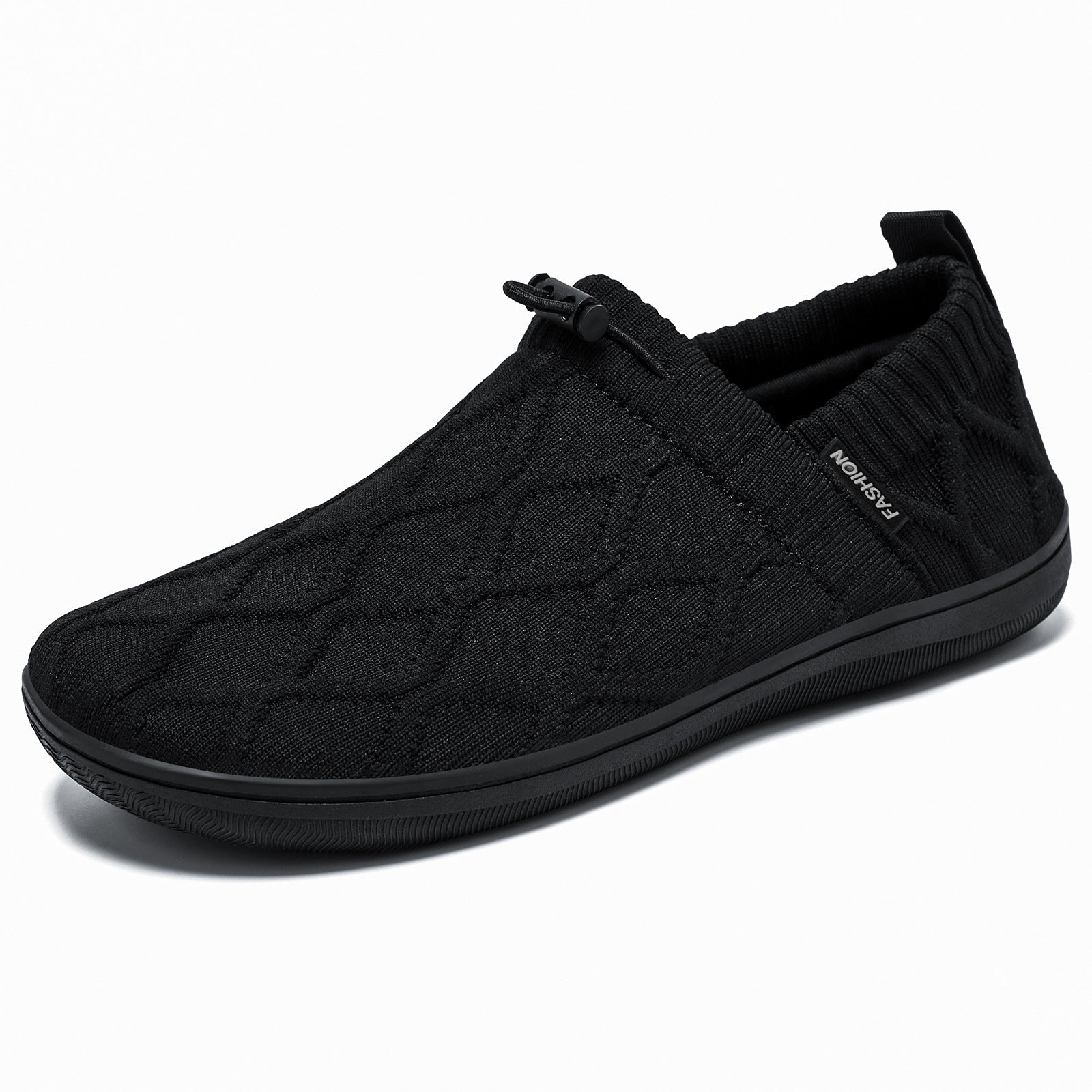 Damen Bequeme Slip-On Sneakers mit elastischem Strickdesign R&B