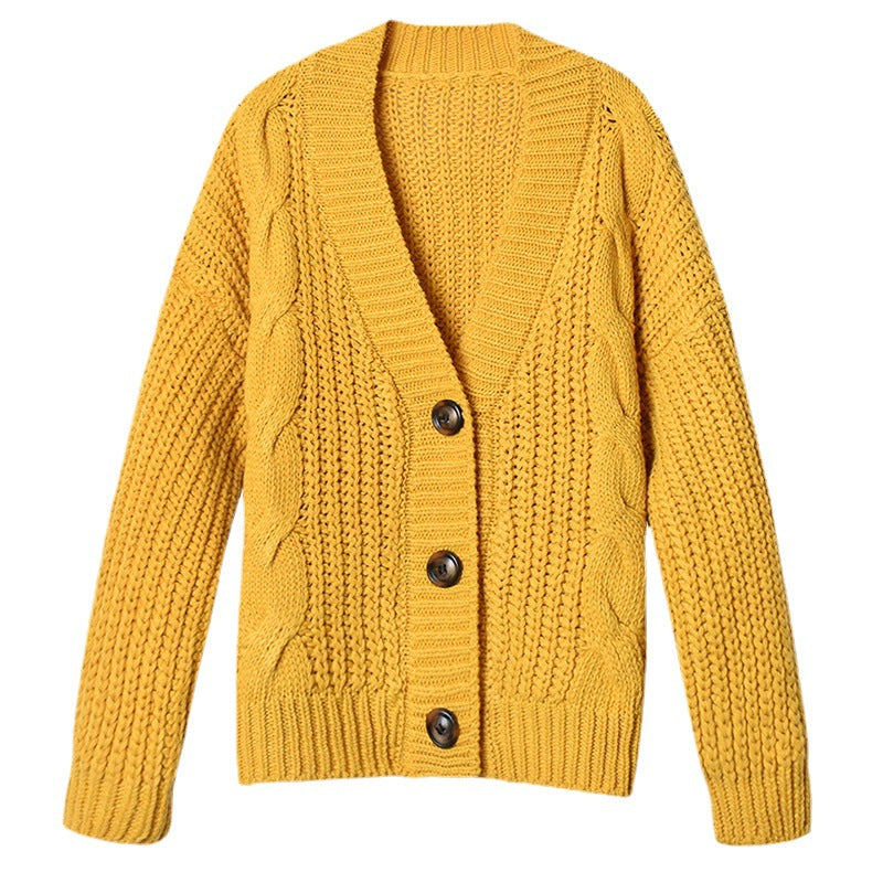 Damen Strickjacke mit traumhaftem Kabelmuster und eleganten Knopfdetails R&B
