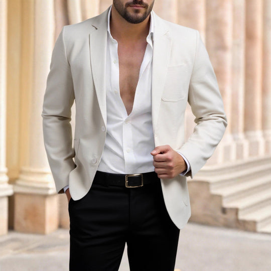 Herren eleganter Blazer mit modernem Schnitt R&B