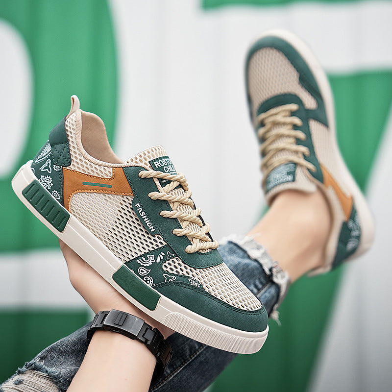 Damen Modische Sneakers mit atmungsaktivem Mesh-Obermaterial und stoßdämpfender Sohle R&B