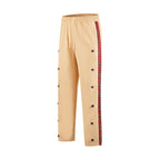 Herren Sportliche Jogginghose mit Druckknopf-Design und elastischem Bund R&B