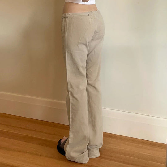 Damen Weit geschnittene Casual-Hose mit elastischem Bund und Kordelzug R&B