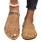 Damen Offene Clogs mit netzartigem Design und modischem Korkrand R&B