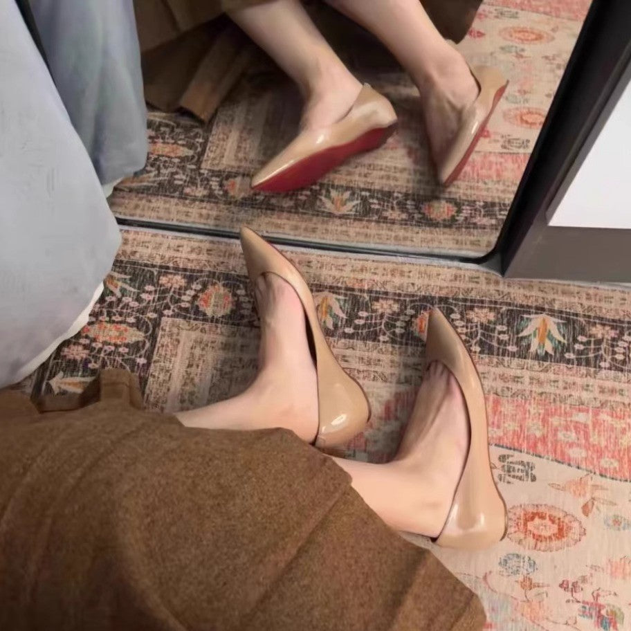Damen spitze Ballerinas mit moderner Silhouette R&B