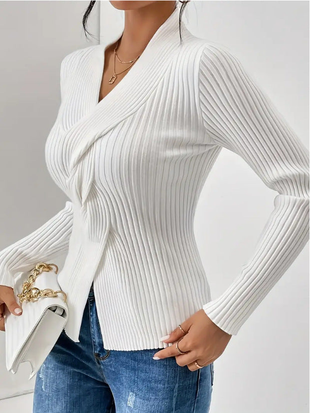 Damen eleganter Strickblazer R&B