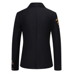 Damen Eleganter Blazer mit floralem Design und seidigem Finish