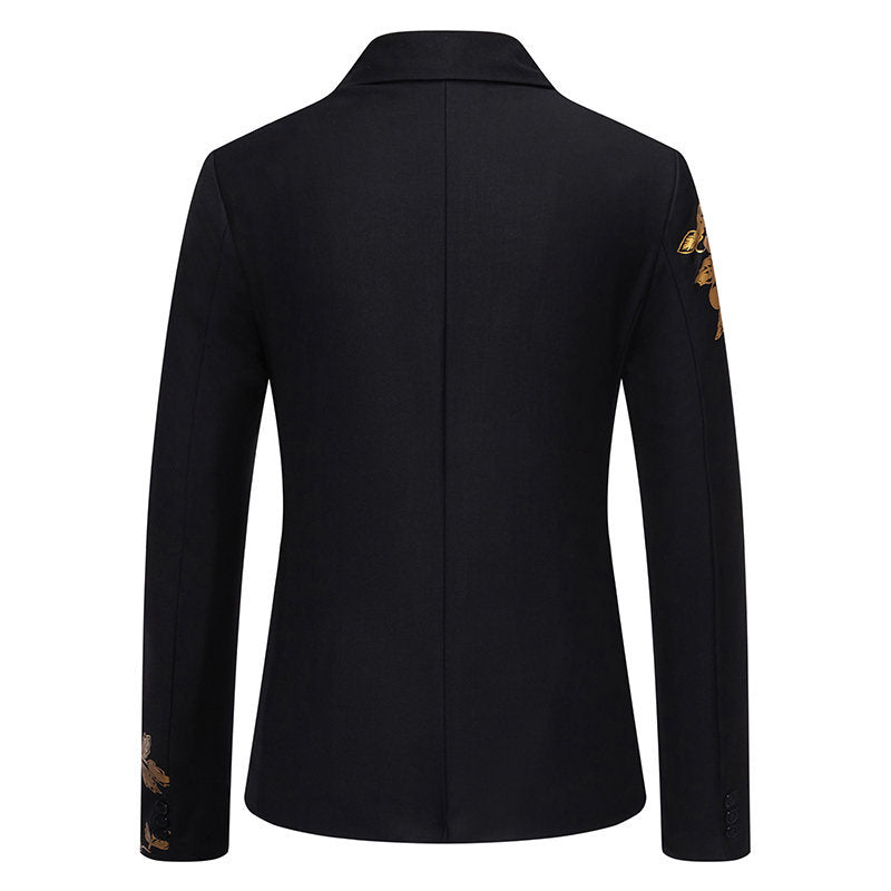Damen Eleganter Blazer mit floralem Design und seidigem Finish