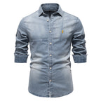 Herren Jeanshemd