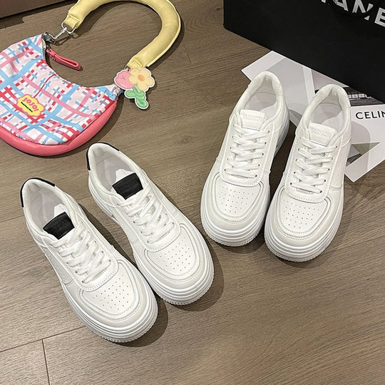 Damen modische Plateau-Sneaker mit atmungsaktivem Obermaterial und rutschfester Sohle R&B