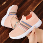 Damen Sportliche Slip-On Sneakers mit elastischem Obermaterial und rutschfester Sohle R&B