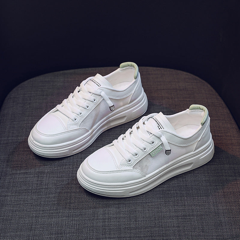 Damen modische Freizeitsneaker mit atmungsaktiver Mesh-Oberfläche und stoßdämpfendem Sohlenprofil R&B