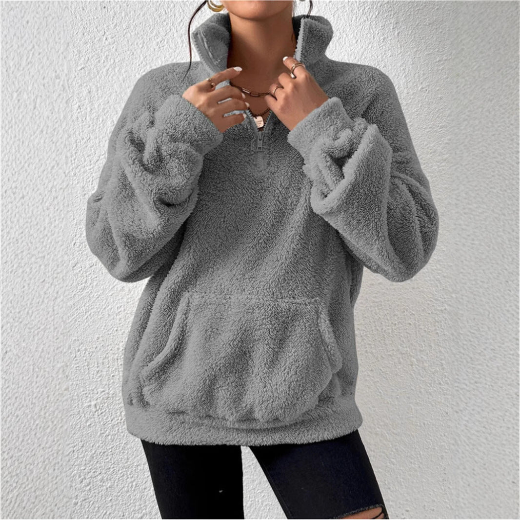Damen kuscheliger Fleece-Pullover R&B