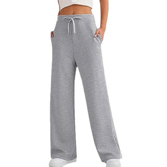 Damen Weite Freizeit-Hose mit elastischem Bund und praktischen Taschen R&B