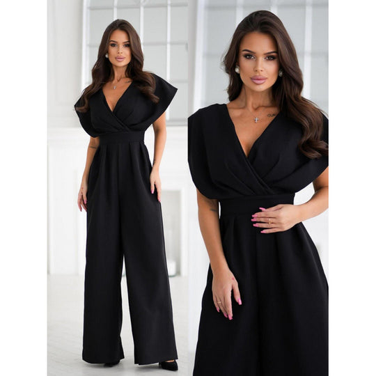 Damen Eleganter Weitbeiniger Jumpsuit R&B