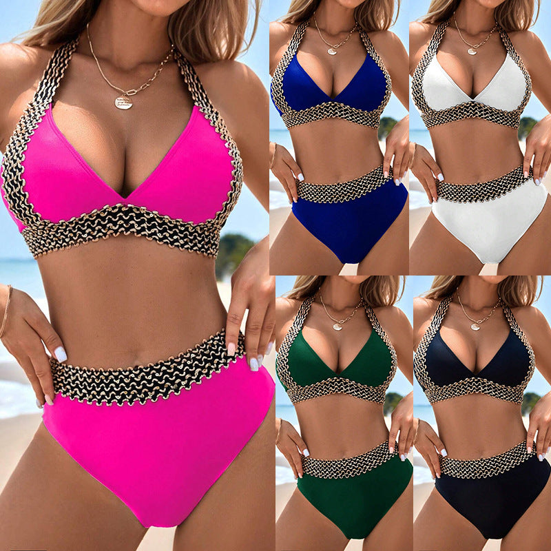 Damen Triangel-Bikini mit modischen Akzenten R&B