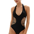 Damen Einteiler Badeanzug mit modischen Cut-Outs R&B