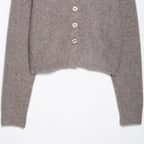 Damen Kurzstrickjacke mit Knopfdetails R&B