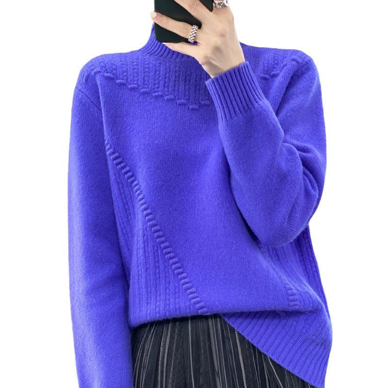Damen Eleganter und bequemer Strickpullover mit einzigartigem Design R&B