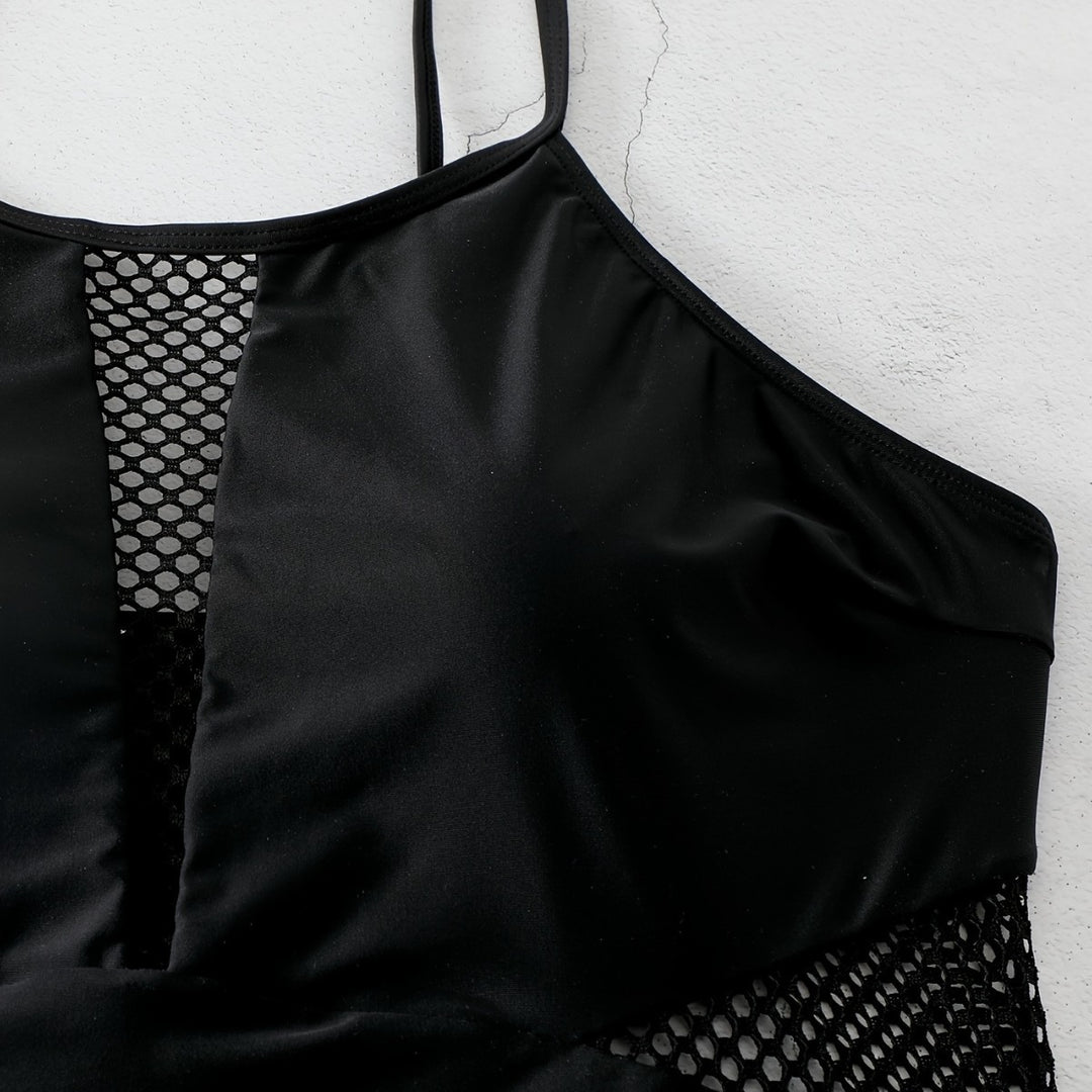 Damen Sportlicher Einteiler Badeanzug R&B