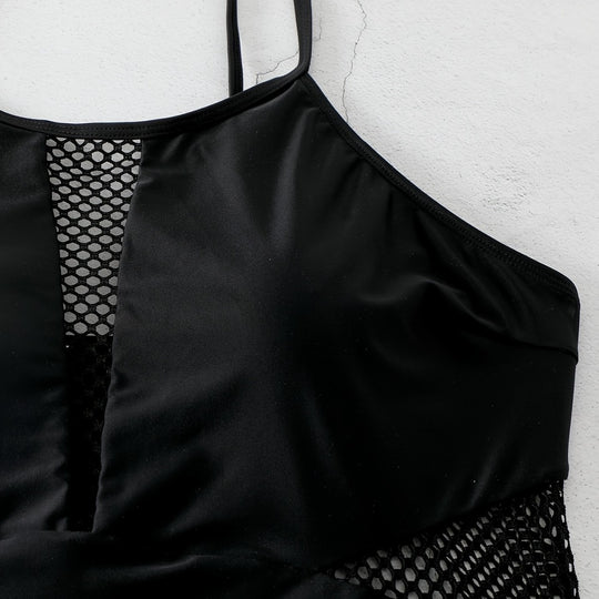 Damen Sportlicher Einteiler Badeanzug R&B