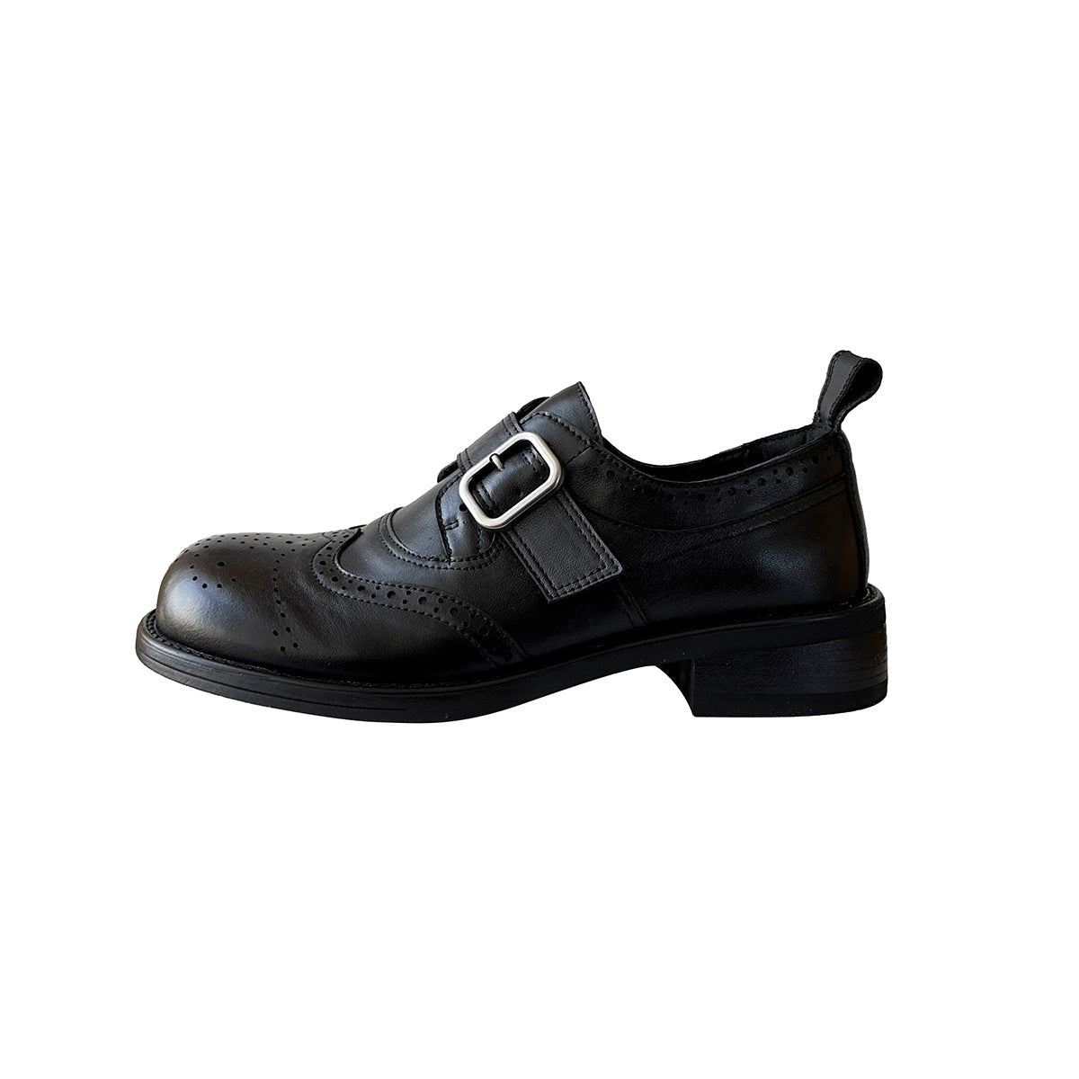 Damen Elegante Brogues mit Schnallenverschluss und geflochtenem Detail R&B