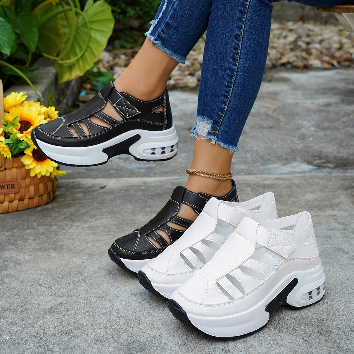 Damen Sportliche Sneaker mit luftiger Strickoberfläche und innovativem Dämpfungssystem R&B