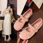 Damen Ballerinas mit elegantem Schleifendetail und komfortabler Polsterung