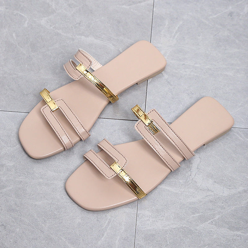 Damen elegante Sandalen mit modischem Riemen-Design R&B