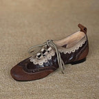 Damen elegante Ballerinas mit verspieltem Riemchen-Design R&B