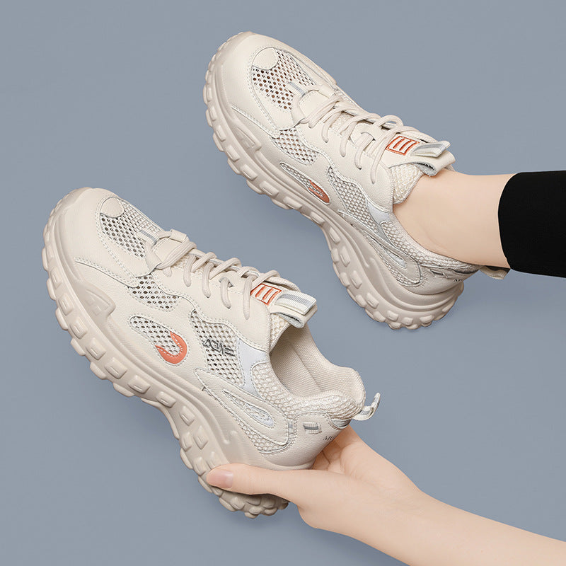 Damen modische und komfortable Trend-Sneaker mit atmungsaktivem Mesh-Obermaterial R&B
