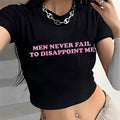 Damen Crop-Shirt mit auffälligem Typografie-Design R&B
