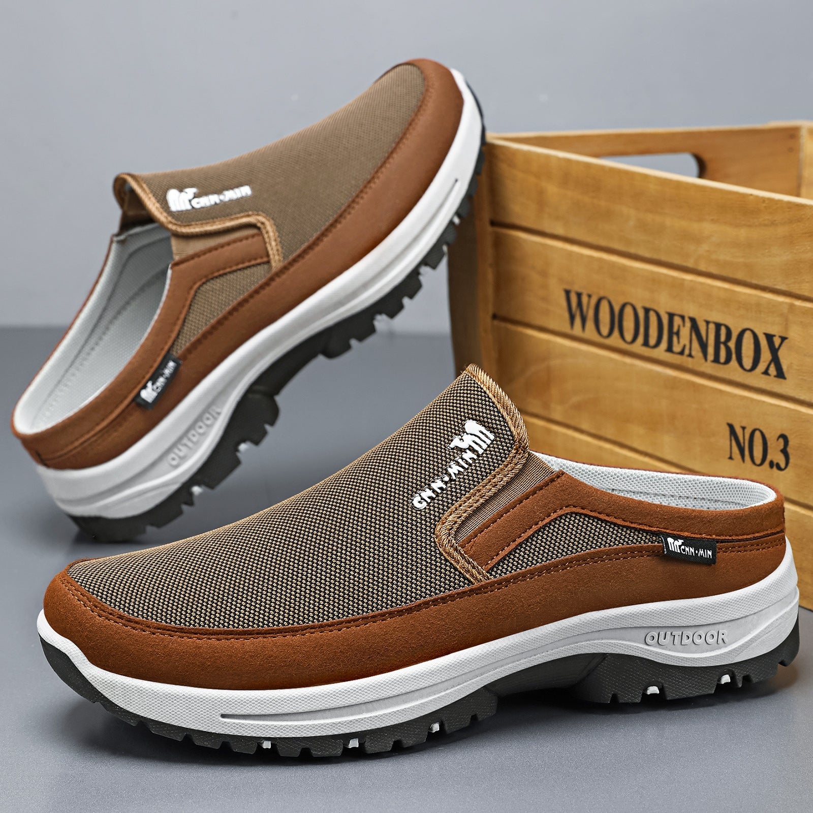 Damen Komfortable Clogs mit rutschfester Sohle und atmungsaktivem Obermaterial