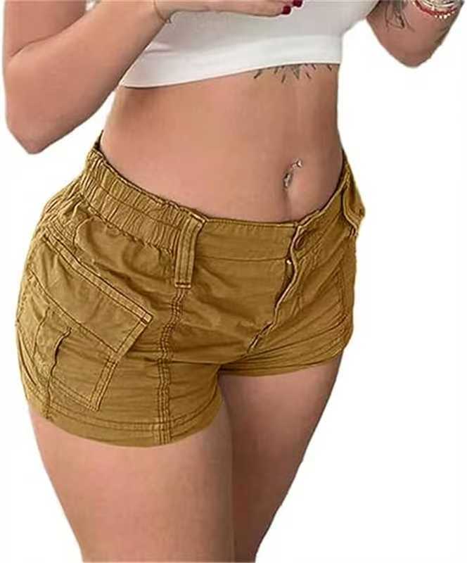 Damen Cargo-Shorts mit praktischen Taschen und elastischem Bund R&B
