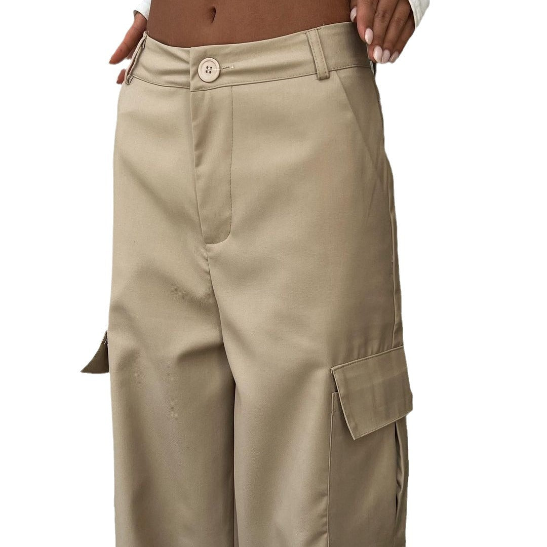Damen Weite Cargo-Hose R&B