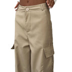 Damen Weite Cargo-Hose R&B