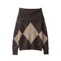 Damen Kuscheliger Pullover mit modernem Rautenmuster R&B