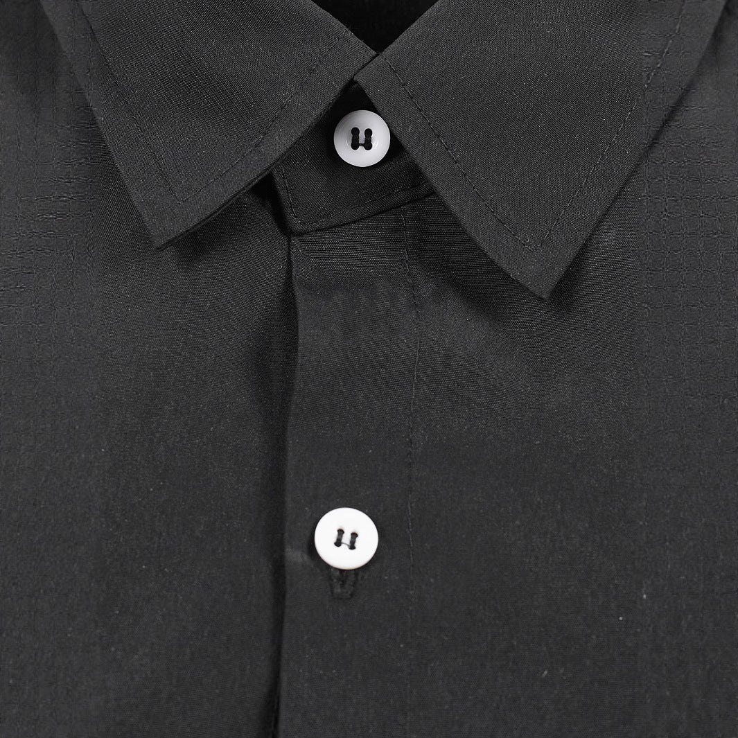 Herren Kreatives Langarmhemd mit asymmetrischem Design R&B