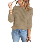 Damen Grobstrickpullover mit luftiger Struktur und modischem Schnitt R&B